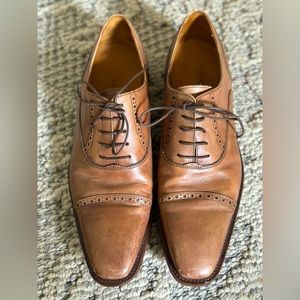 Broletto men’s brown leather shoes size 11. Made in Italy